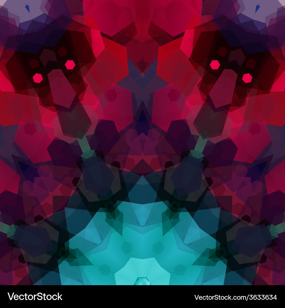 Retro pattern made of hexagonal shapes mosaic vector image
