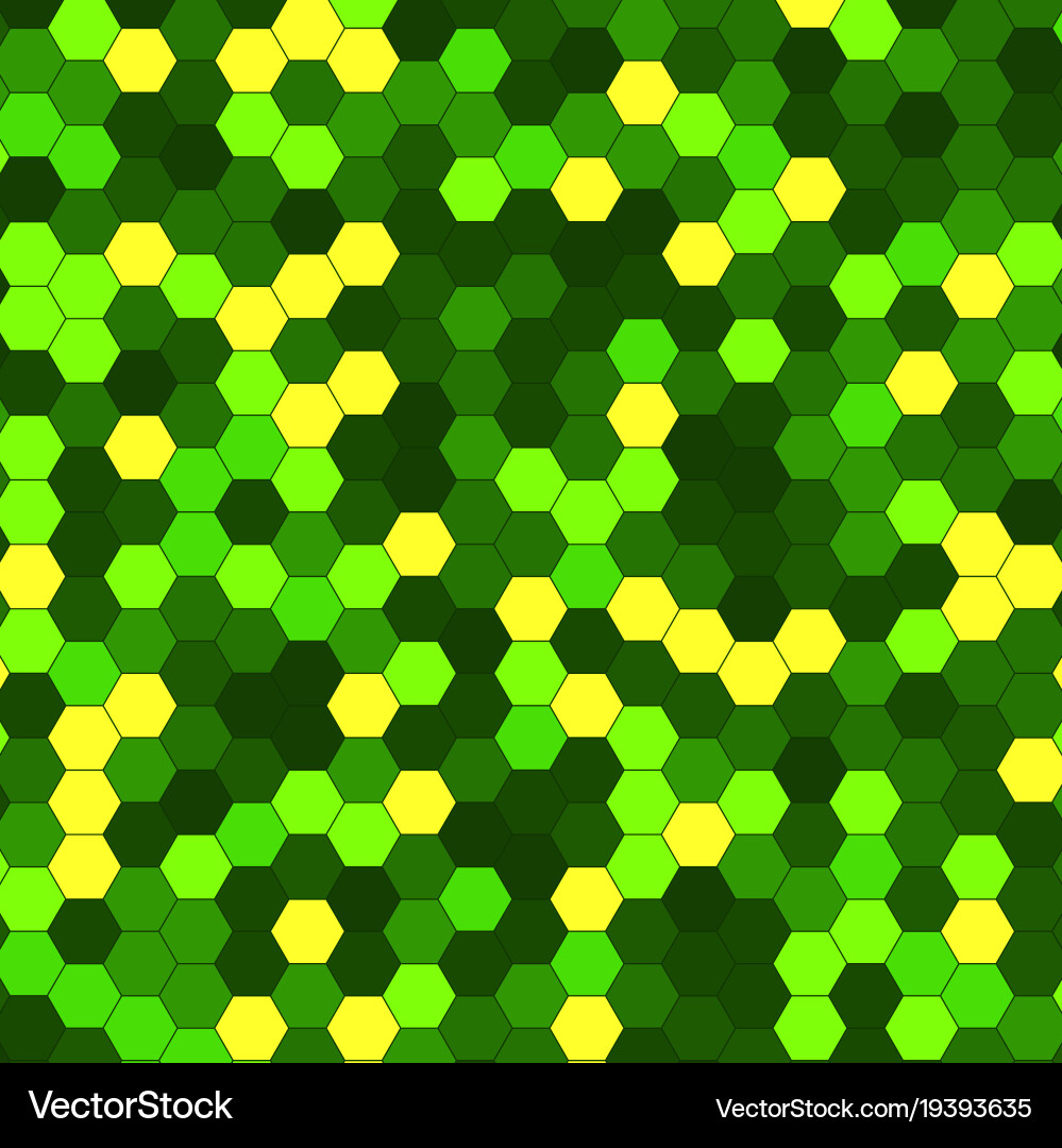 Abstract background of multicolored hexagon vector image