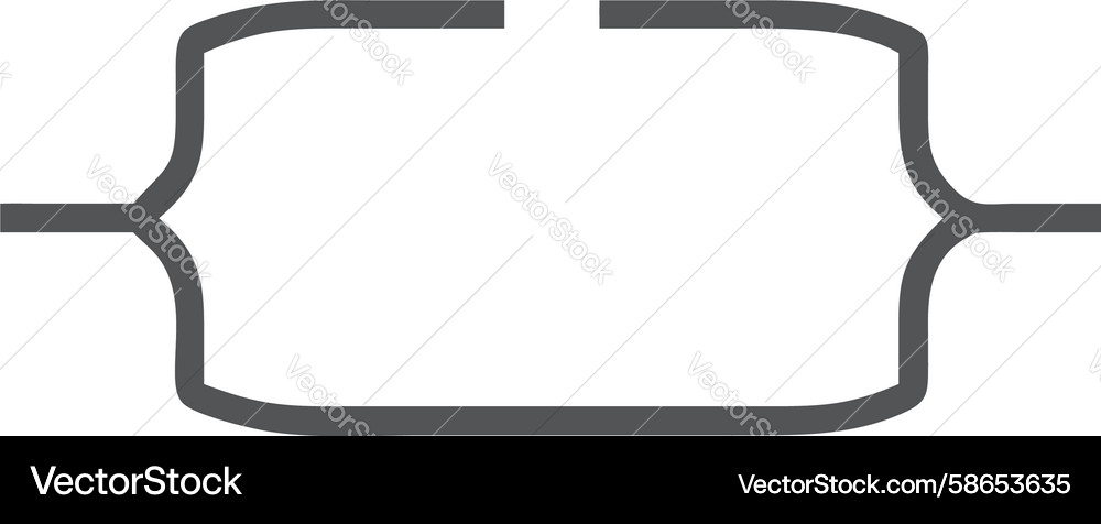 Abstract bracket frame modern text container Vector Image