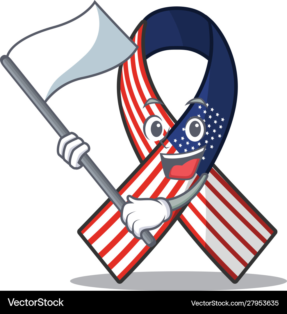 Cartoon usa Band mit Charakter bringen Flagge Cartoon usa Band mit Charakter bringen Flagge vektorbild