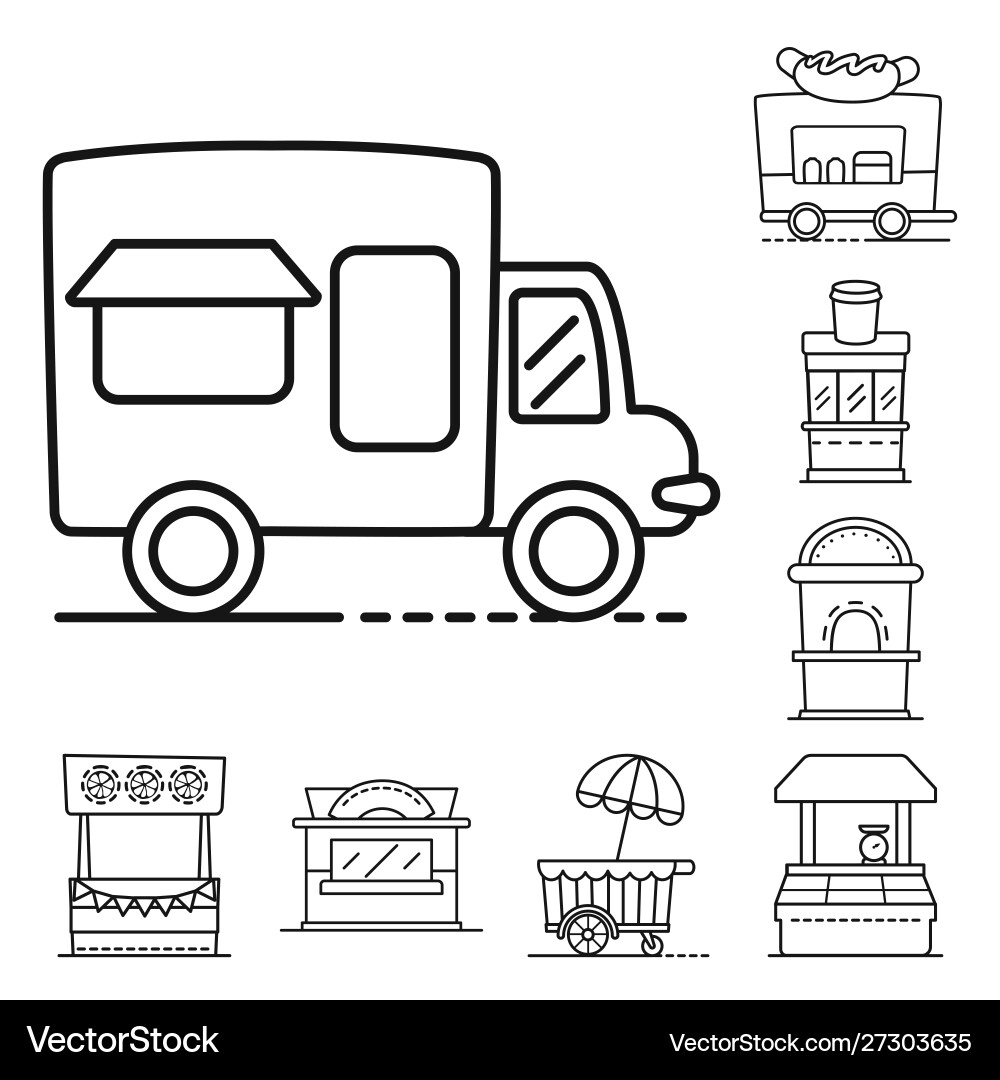 Design vending and public icon Design vending and public icon vector image