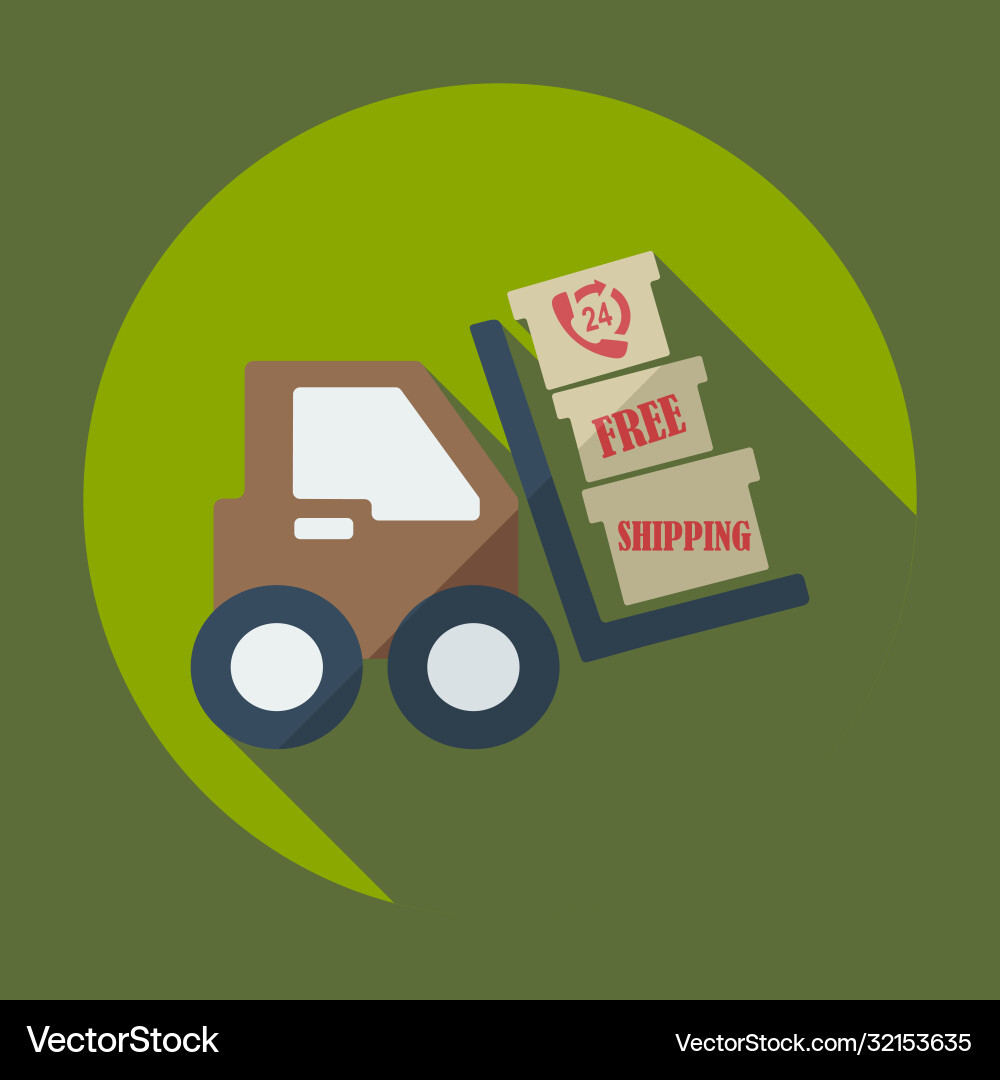 Flat modern design with shadow icons loader Vector Image