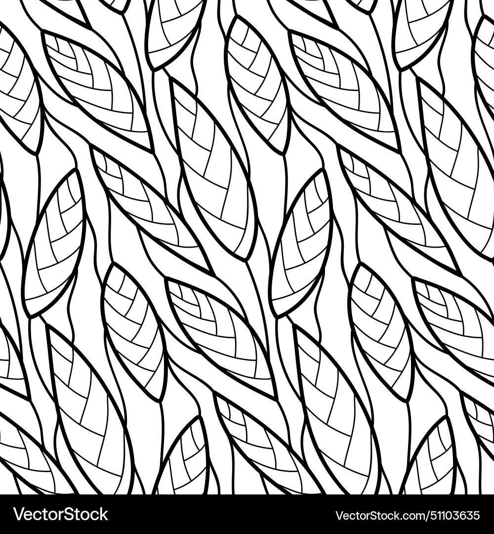 Floral background of drawn lines Floral background of drawn lines vector image