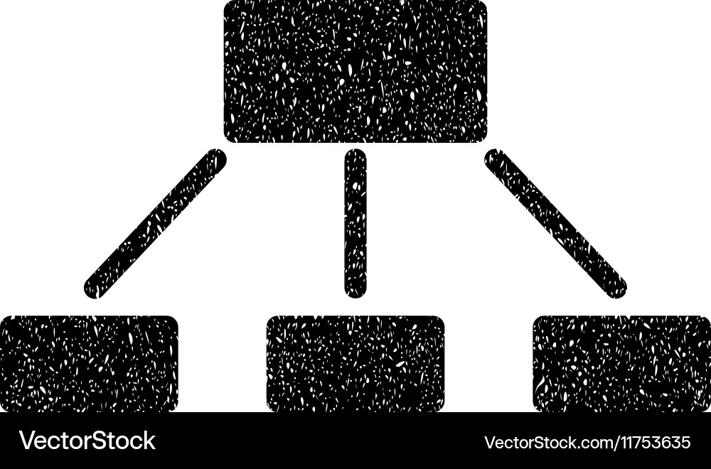 Hierarchy grainy texture icon Vector Image