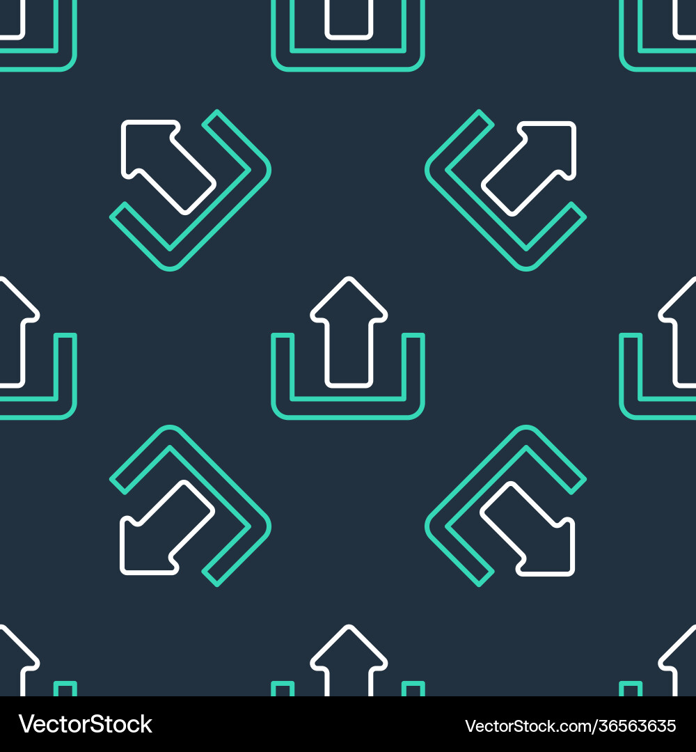 Line upload icon isolated seamless pattern Line upload icon isolated seamless pattern vector image