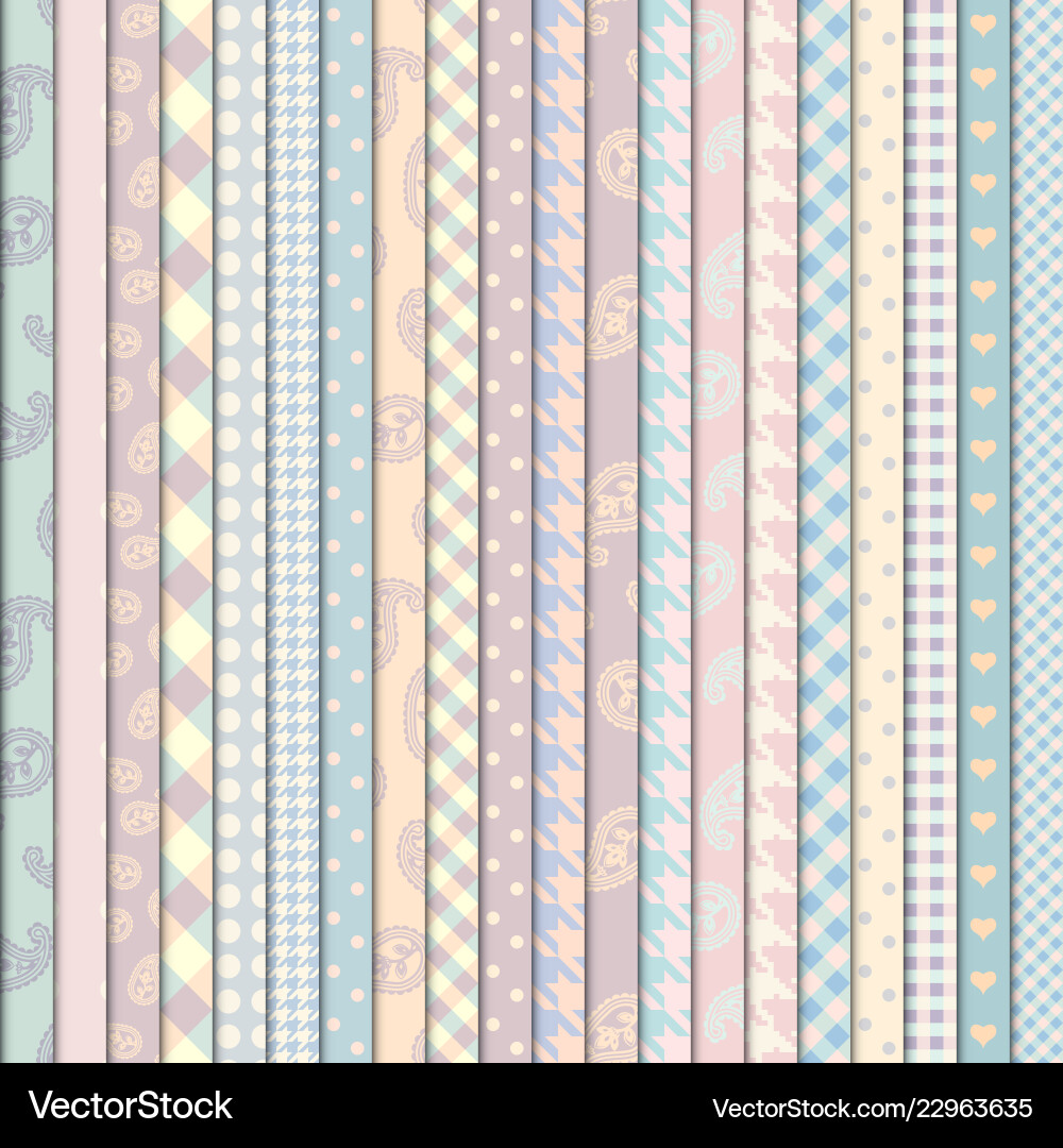 Patchwork textile pattern seamless quilting vector image