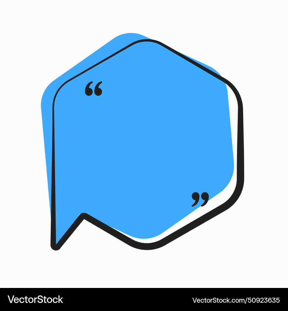 Quote frame blank text boxes message Quote frame blank text boxes message Vector Image