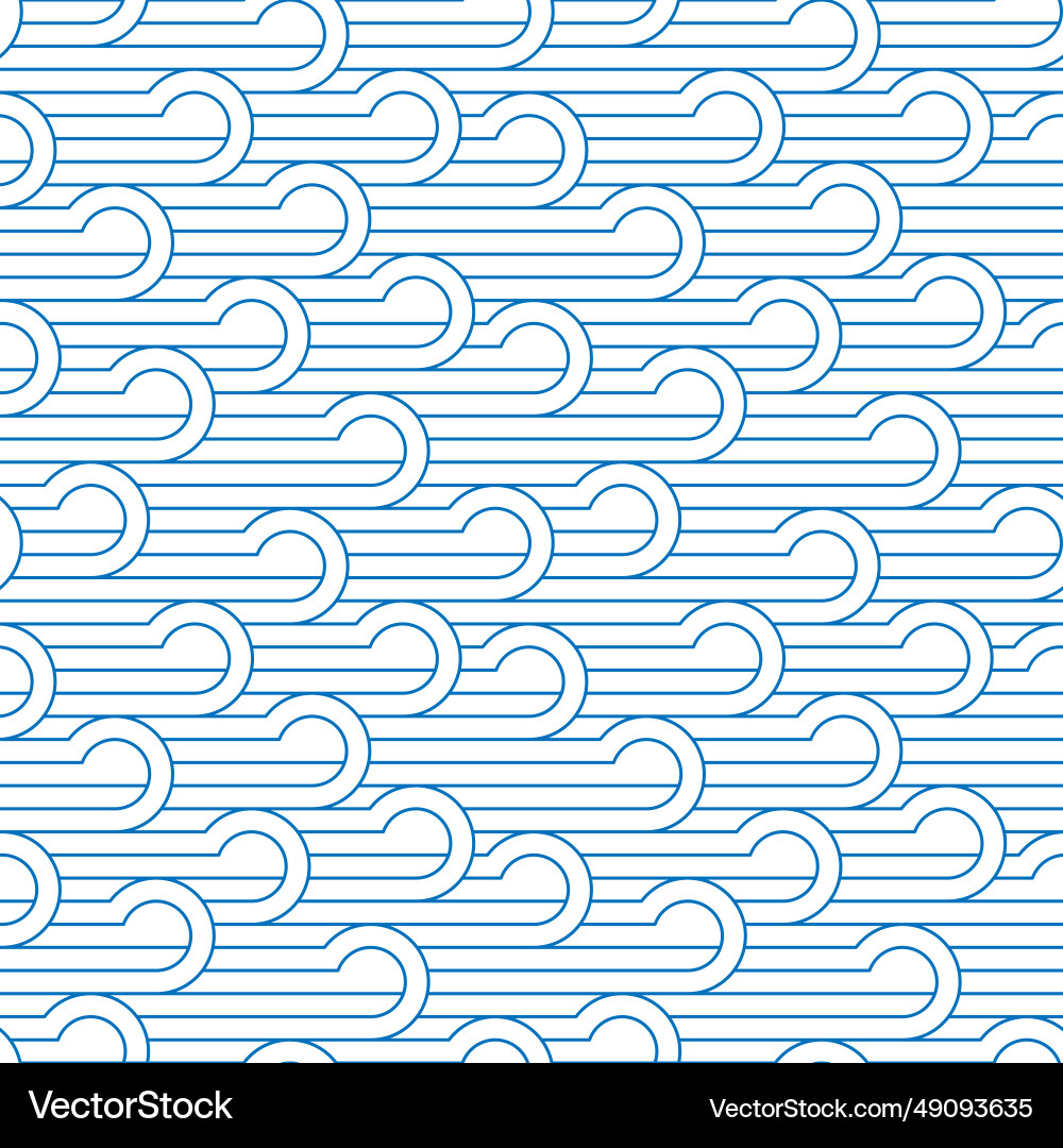 Seamless pattern of geometric shapes linear Seamless pattern of geometric shapes linear vector image