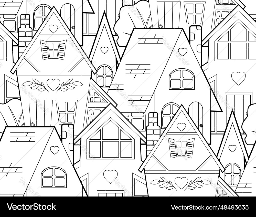 Seamless pattern with contour country Seamless pattern with contour country vector image