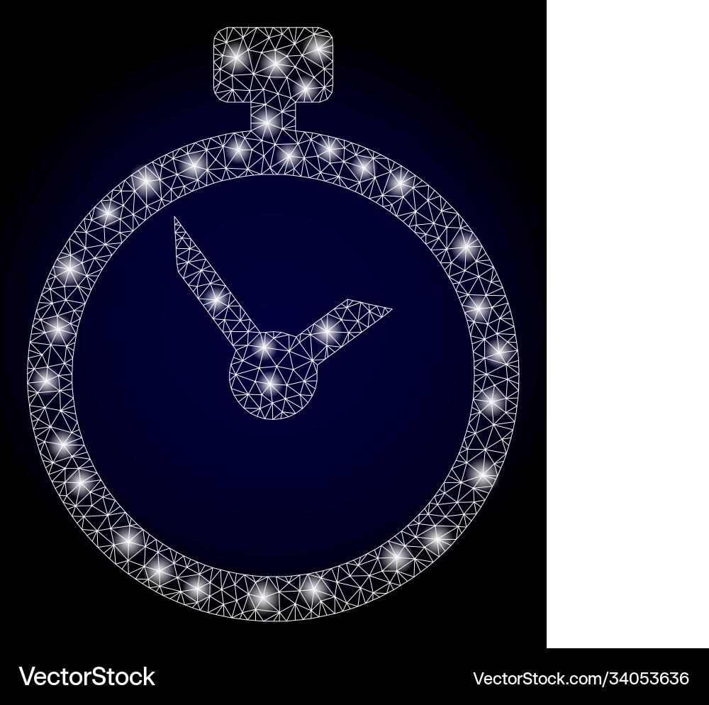 Bright web net time with light spots Bright web net time with light spots vector image