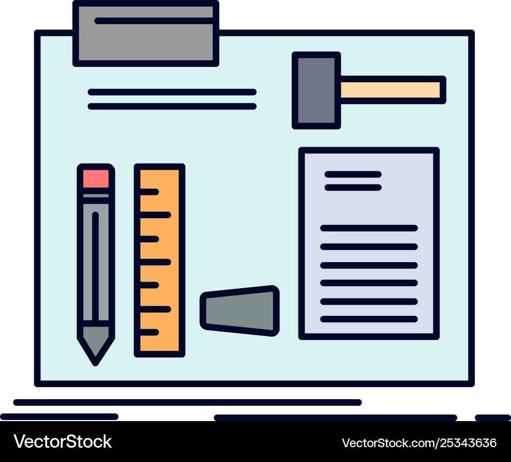 Build construct diy engineer workshop flat color Vector Image