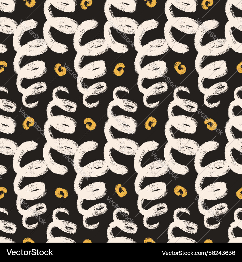 Curve lines seamless pattern geometric spirals Curve lines seamless pattern geometric spirals vector image