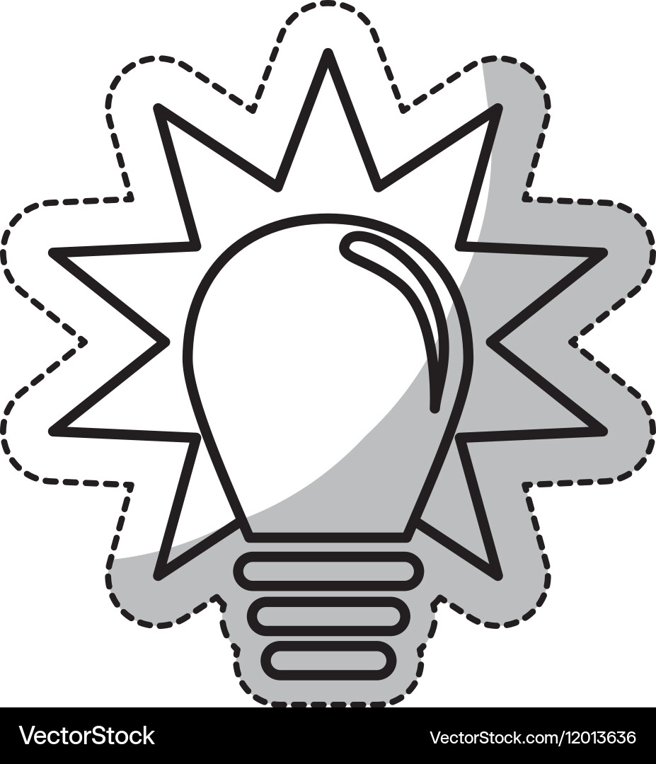 Regular lightbulb icon image vector image