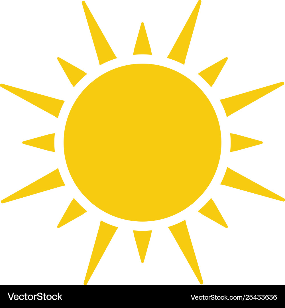 Sun icon - simple element Sun icon - simple element vector image