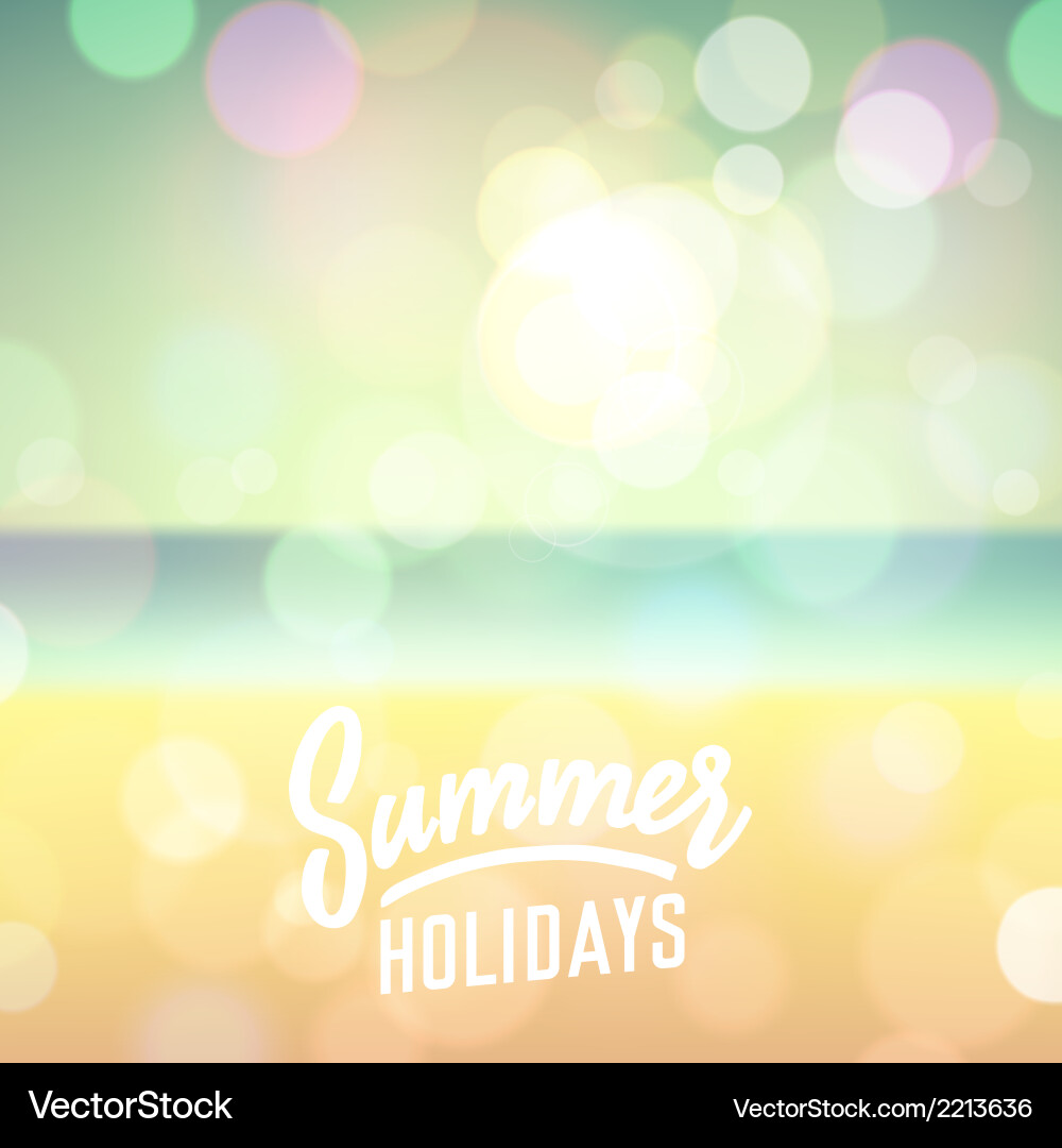 Tropical Summer Beach Background Royalty Free Vector Image