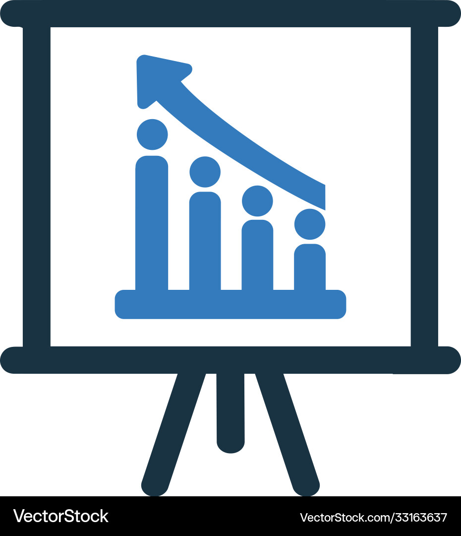 Chart graph icon graphics Vector Image