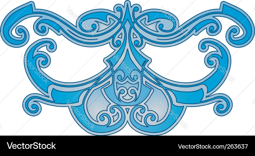 Crest pattern vector image