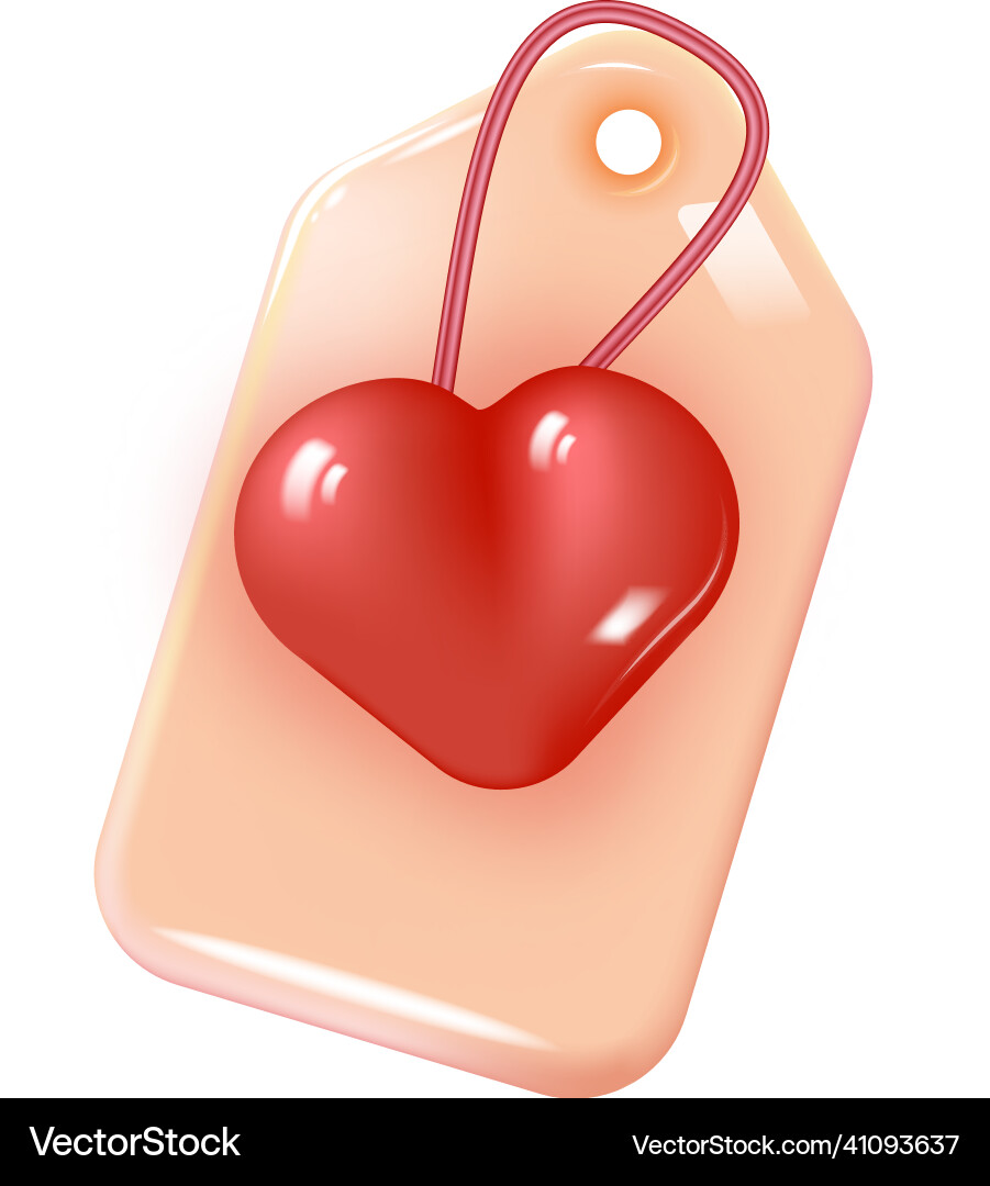Label sale on strings 3d icon with red Vector Image