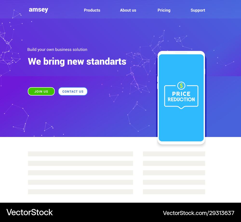 Landing page background gradient design abstract Landing page background gradient design abstract vector image