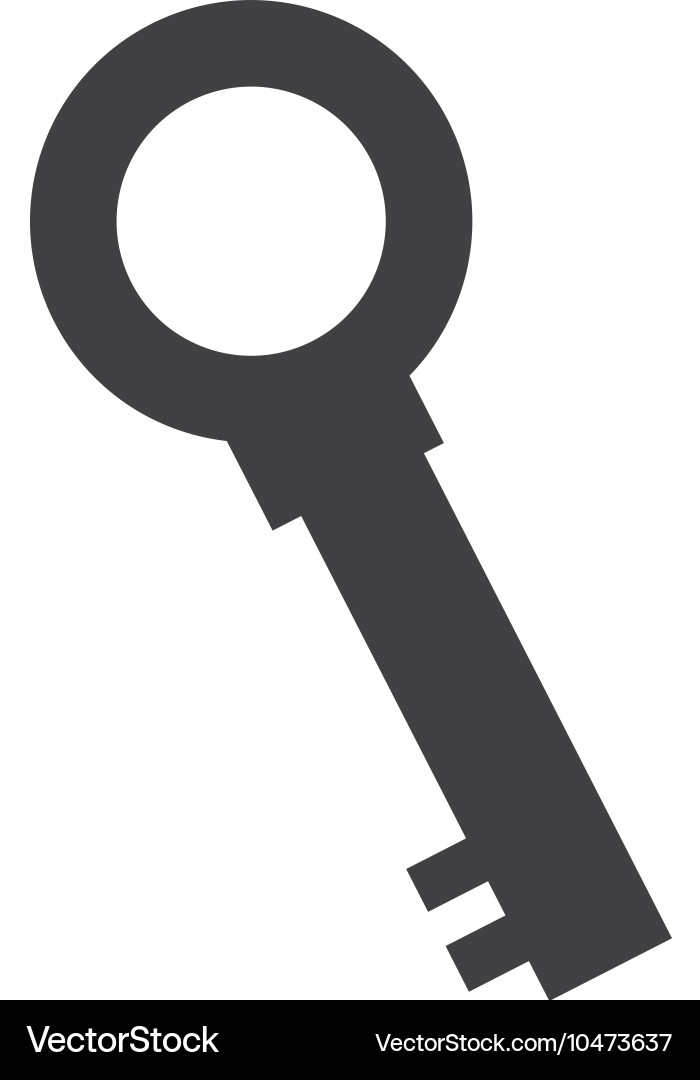 Old key security object Vector Image