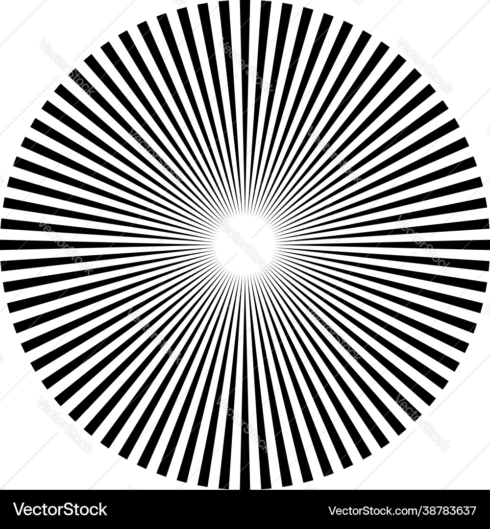 Radial concentric circular triangles shape design Radial concentric circular triangles shape design vector image