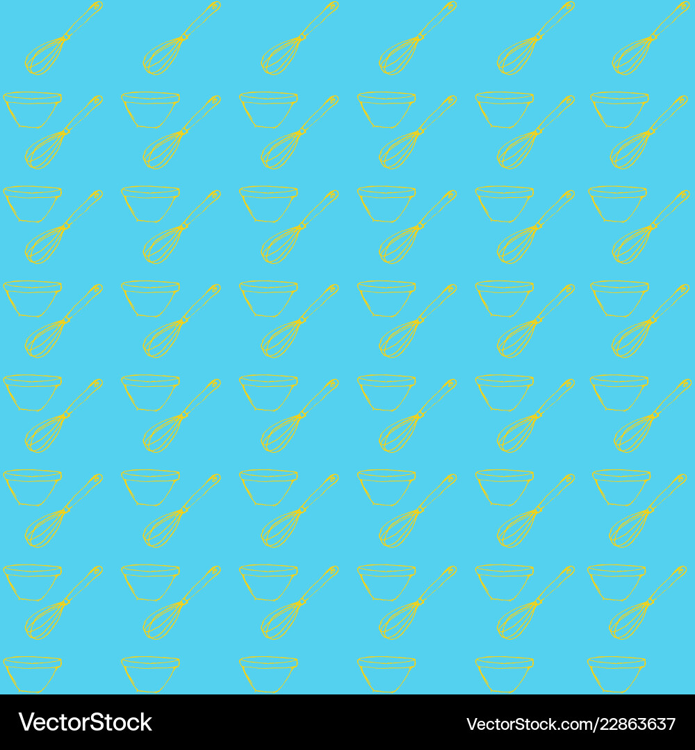 Retro object patterns for making seamless vector image