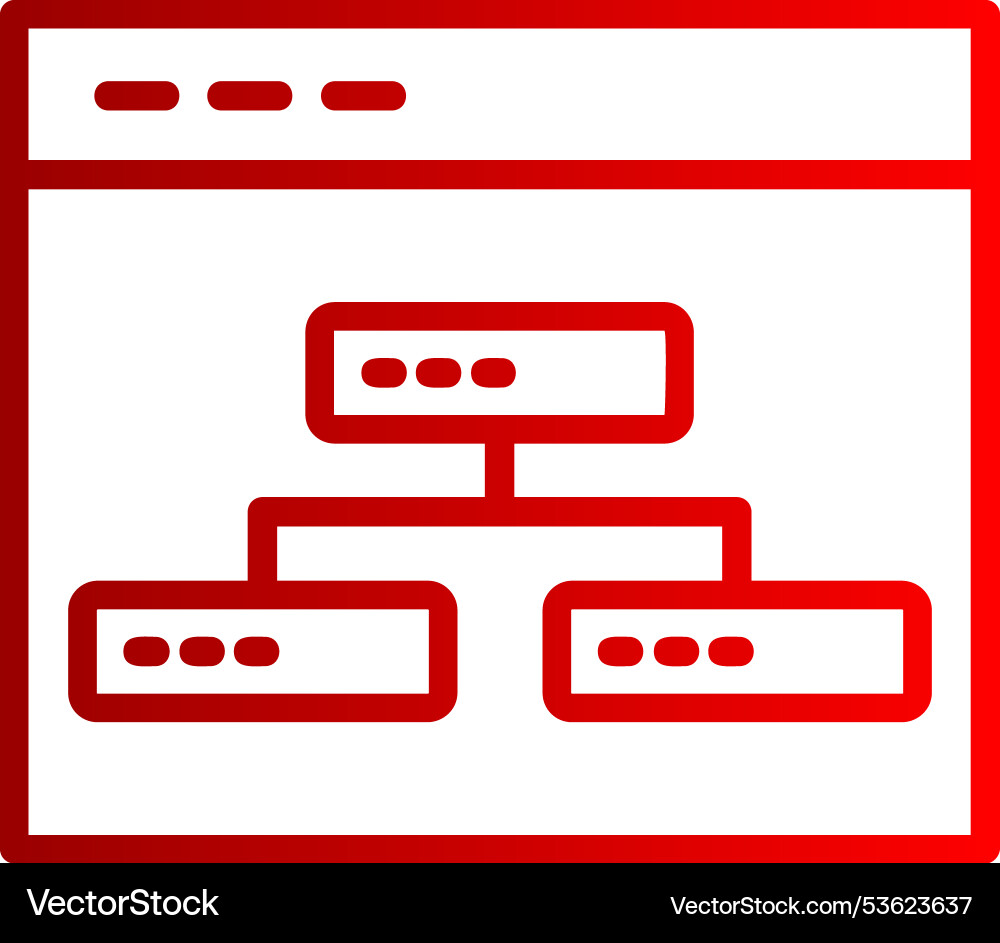 Structure line gradient icon Vector Image