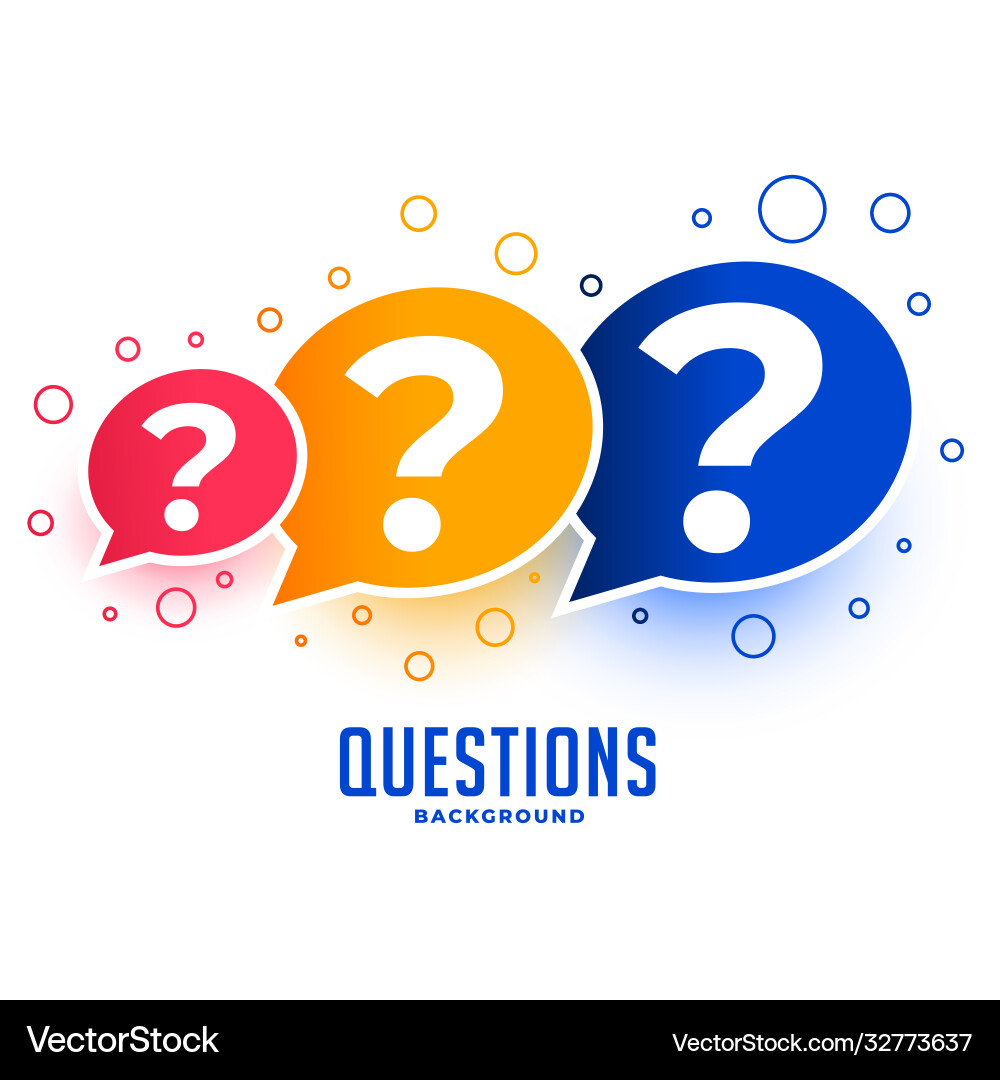 Web questions help and support page design vector image