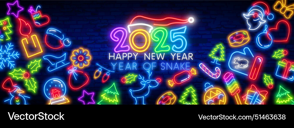 2025 nummer icon happy new year neon style light 2025 nummer icon happy new year neon style light vektorbild