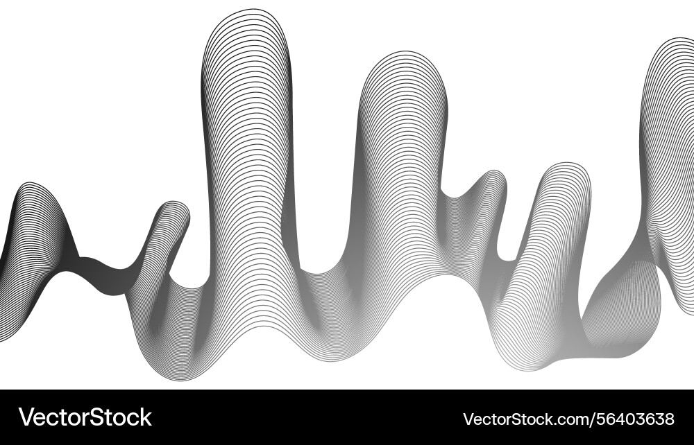 Abstract backdrop with grey wave gradient lines Abstract backdrop with grey wave gradient lines vector image