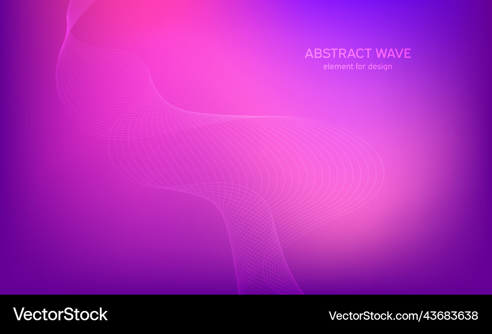 Abstract wave element for design digital vector image