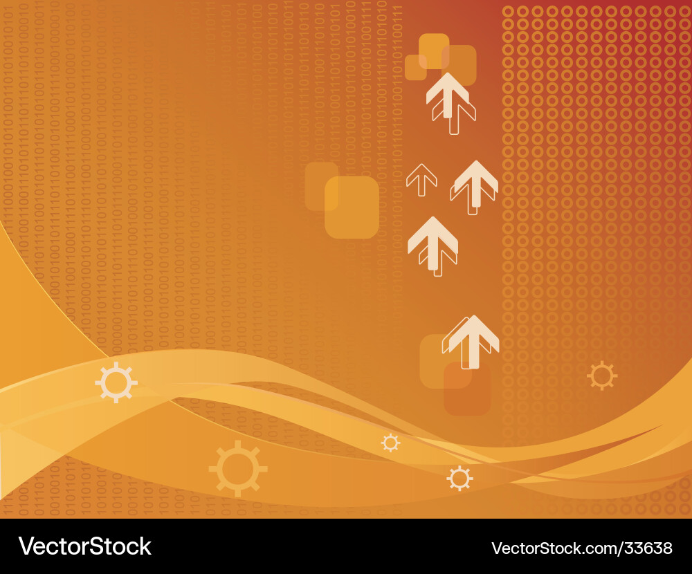 Dynamic Arrow Wave Background vector image