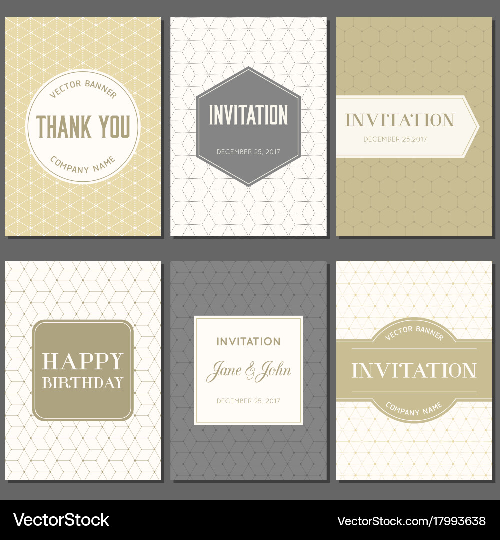 Greeting card and invitation template Vector Image
