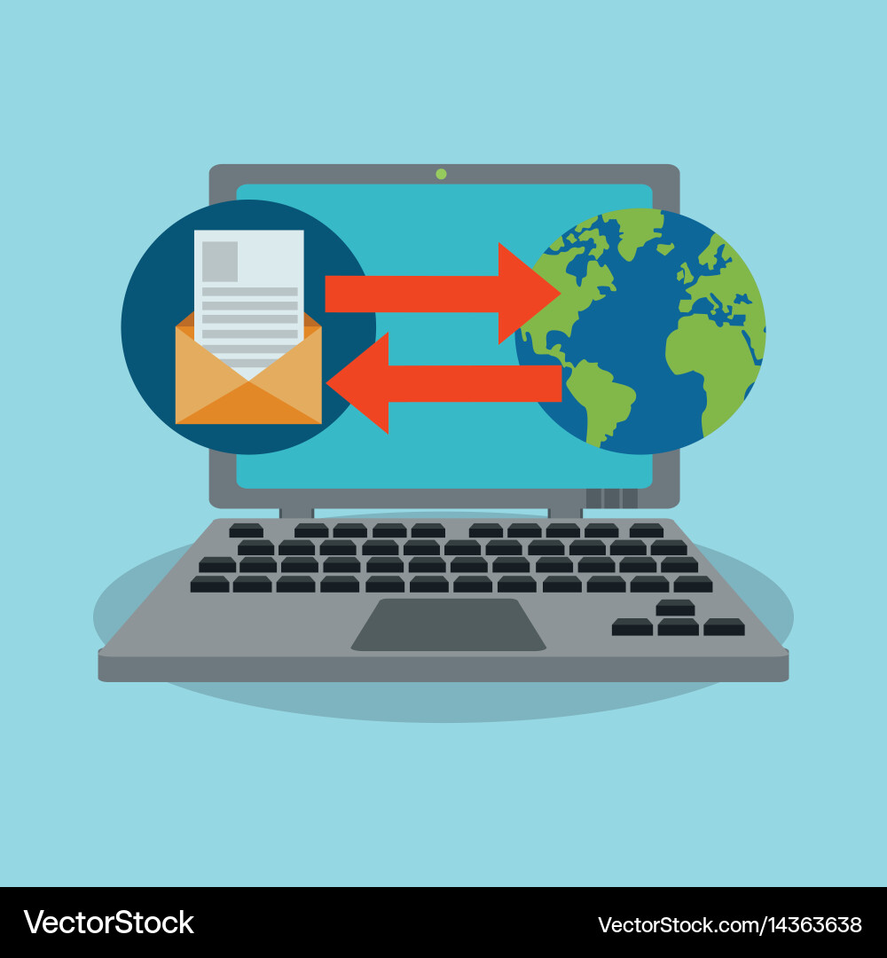 Instant messaging related icons image vector image