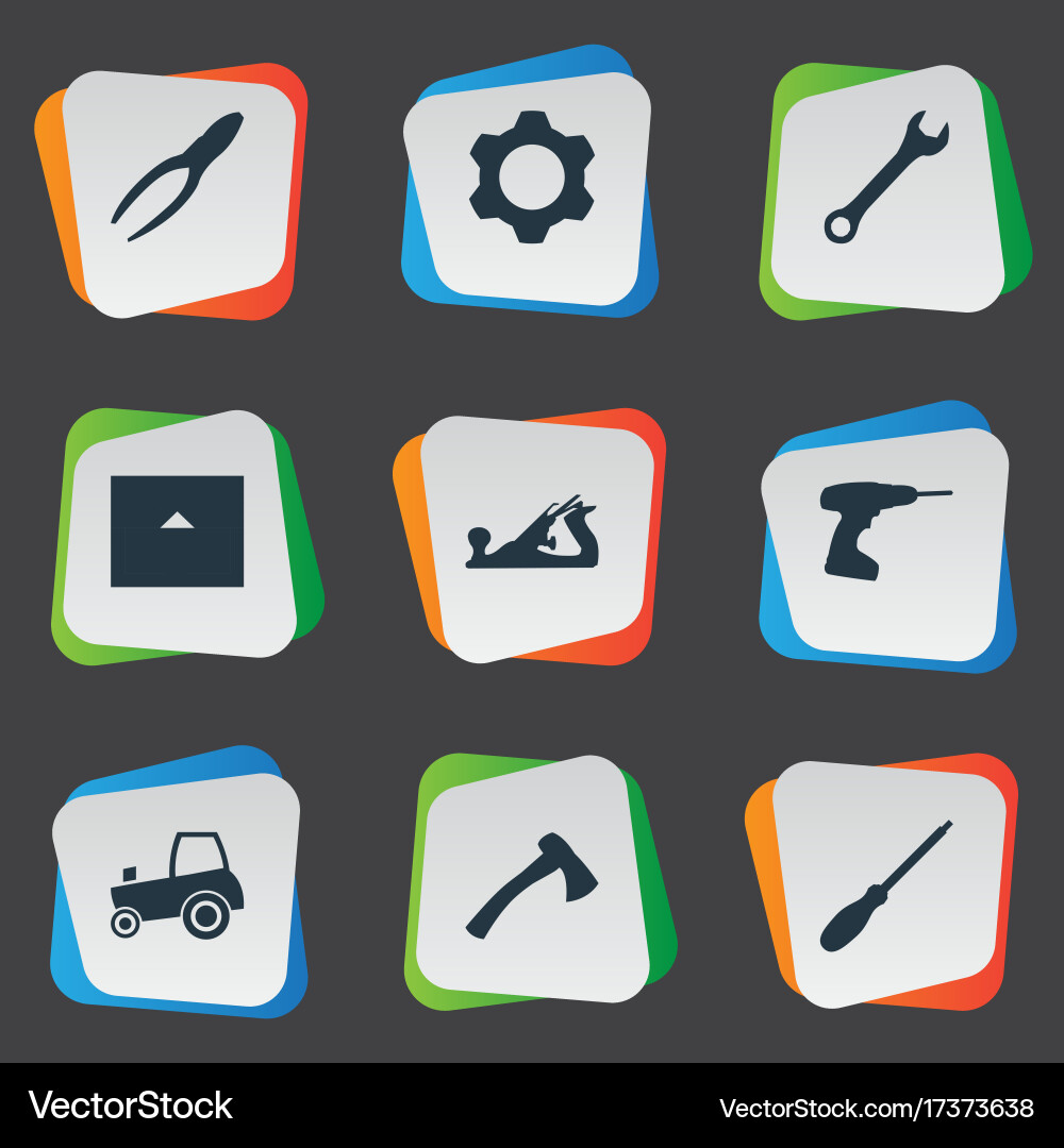 Set of simple architecture Vector Image