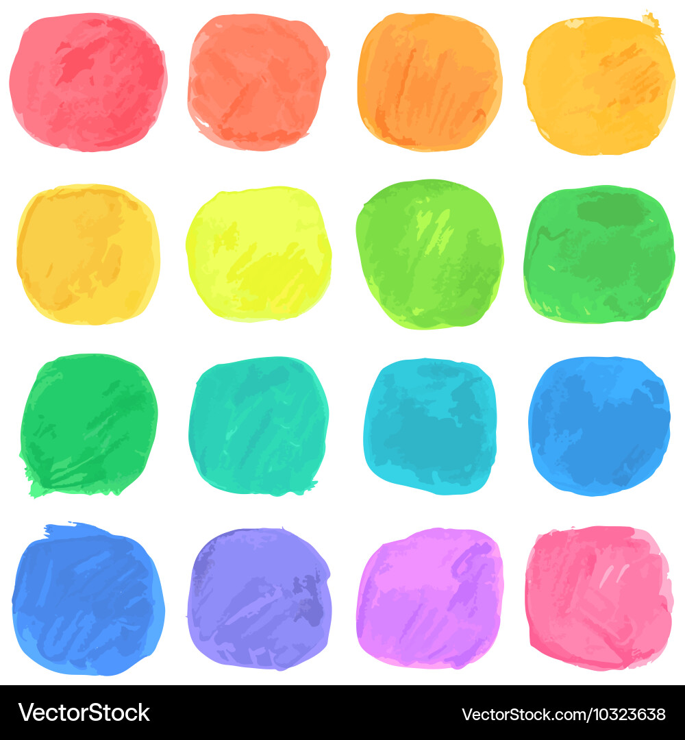 Watercolor blobs pattern vector image