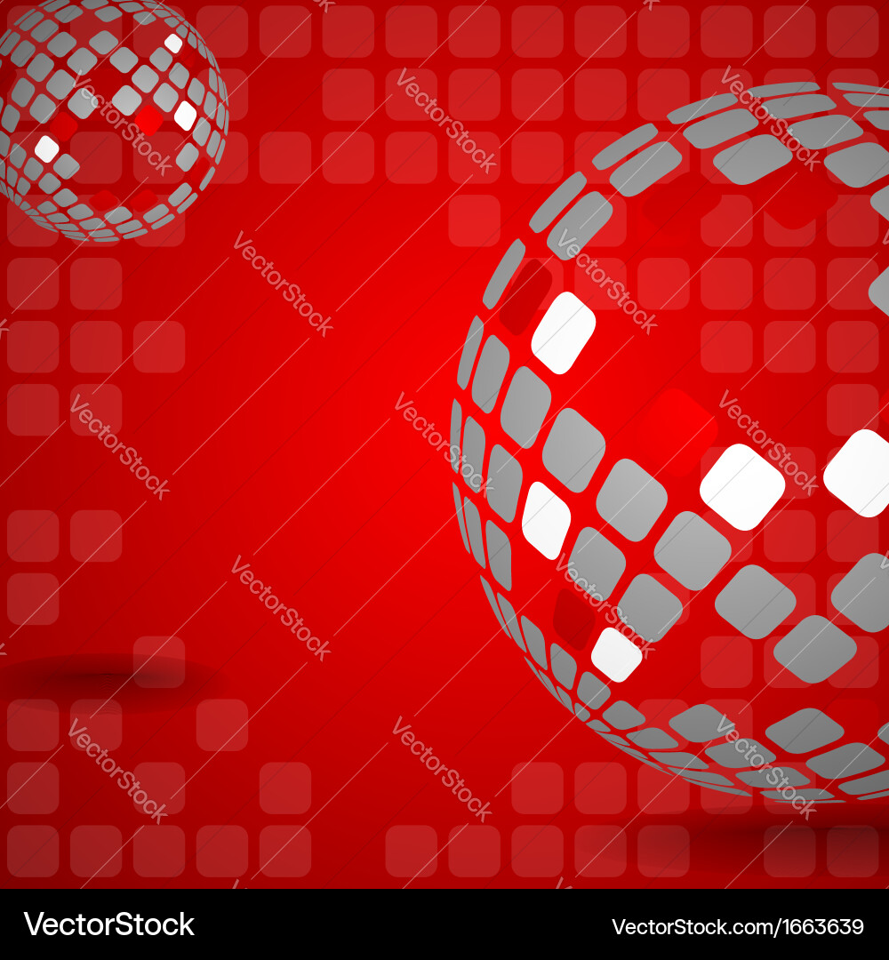 Abstract Red and Gray Geometric Background vector image