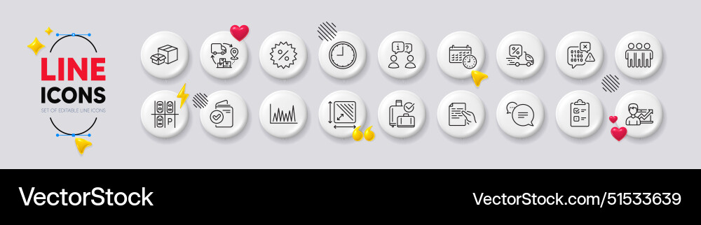 Binary code success business and calendar line Binary code success business and calendar line vector image