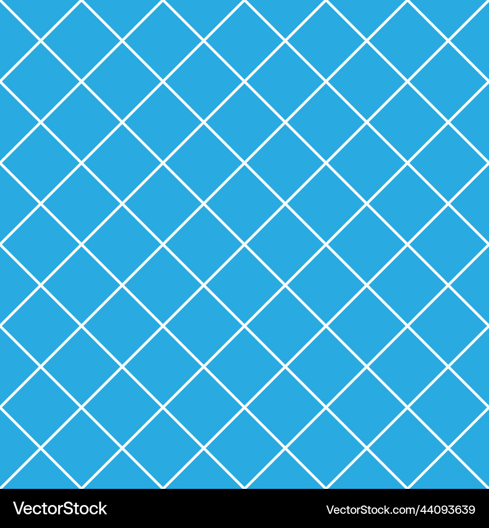 Blue seamless diagonal grid pattern Vector Image