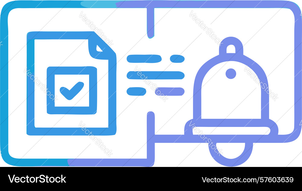 Document notification confirmation icon design vector image
