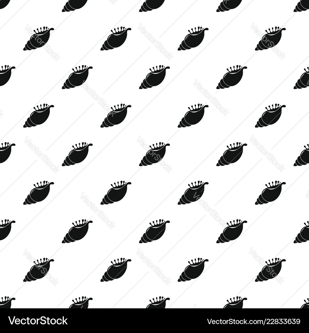 Exotic shell pattern seamless Vector Image