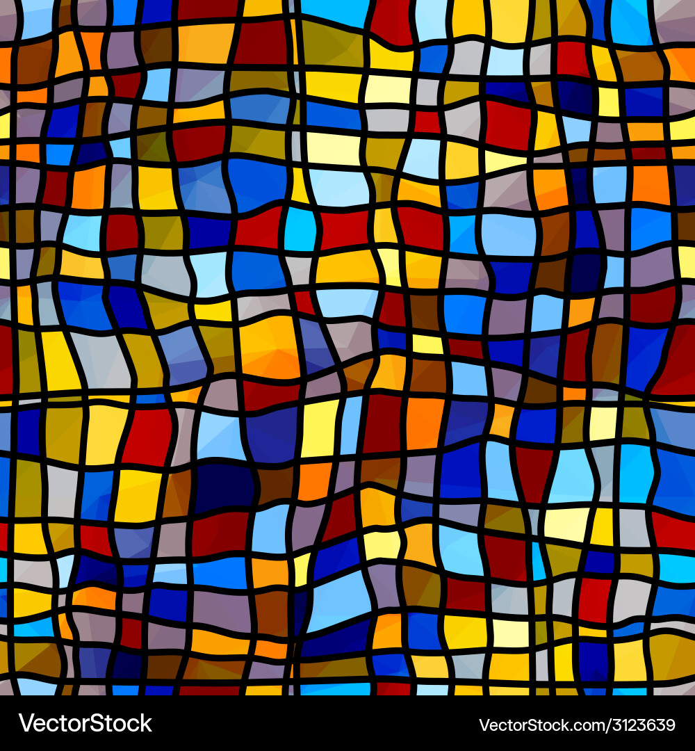 Mosaic pattern vector image