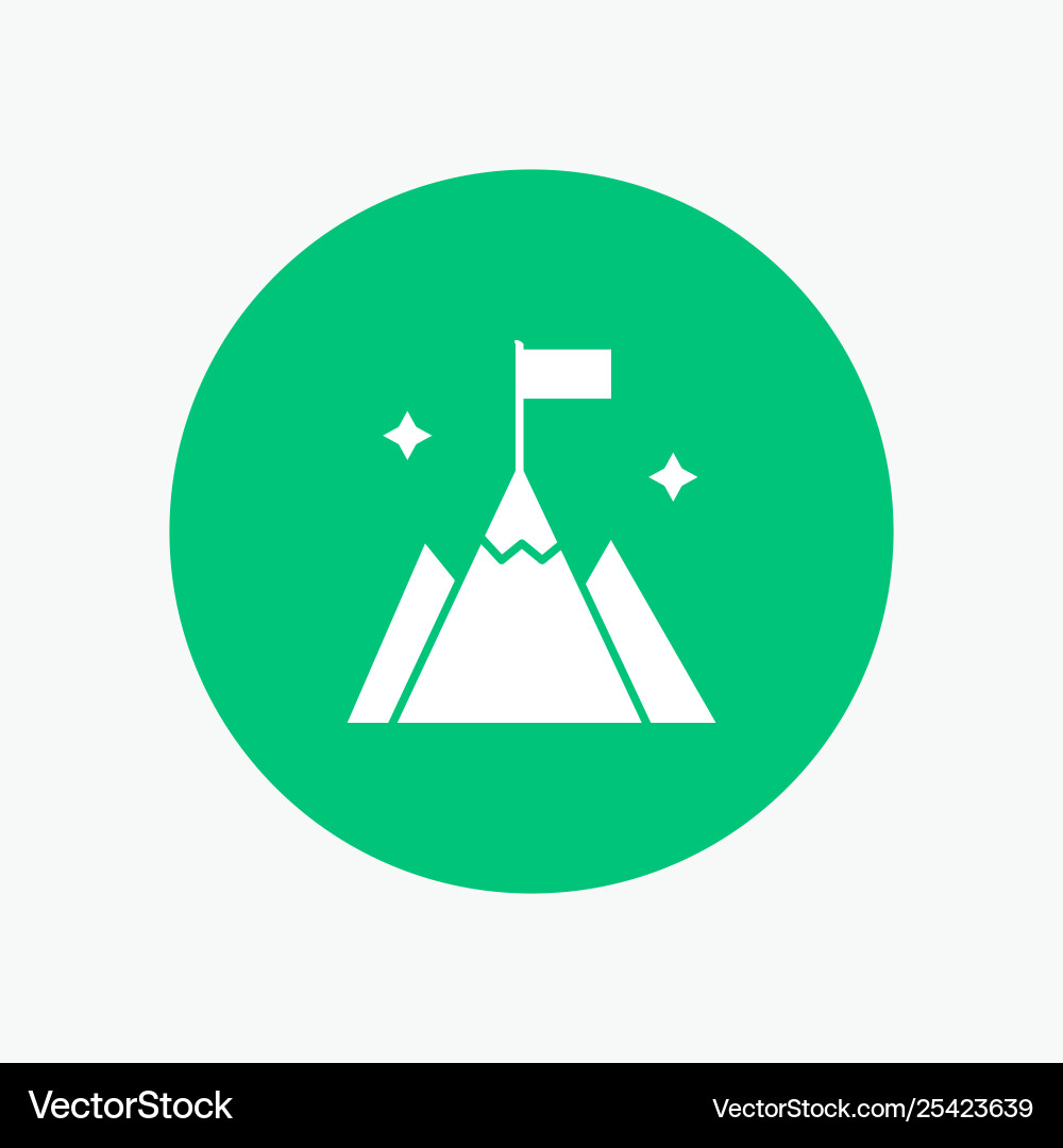 Mountain flag user interface Vector Image