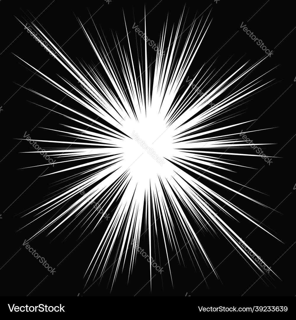 Radial radiating dynamic rays beams lines Radial radiating dynamic rays beams lines vector image