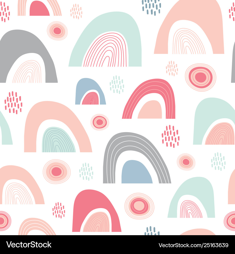 Sunshine Rain Repeat Pattern vector image