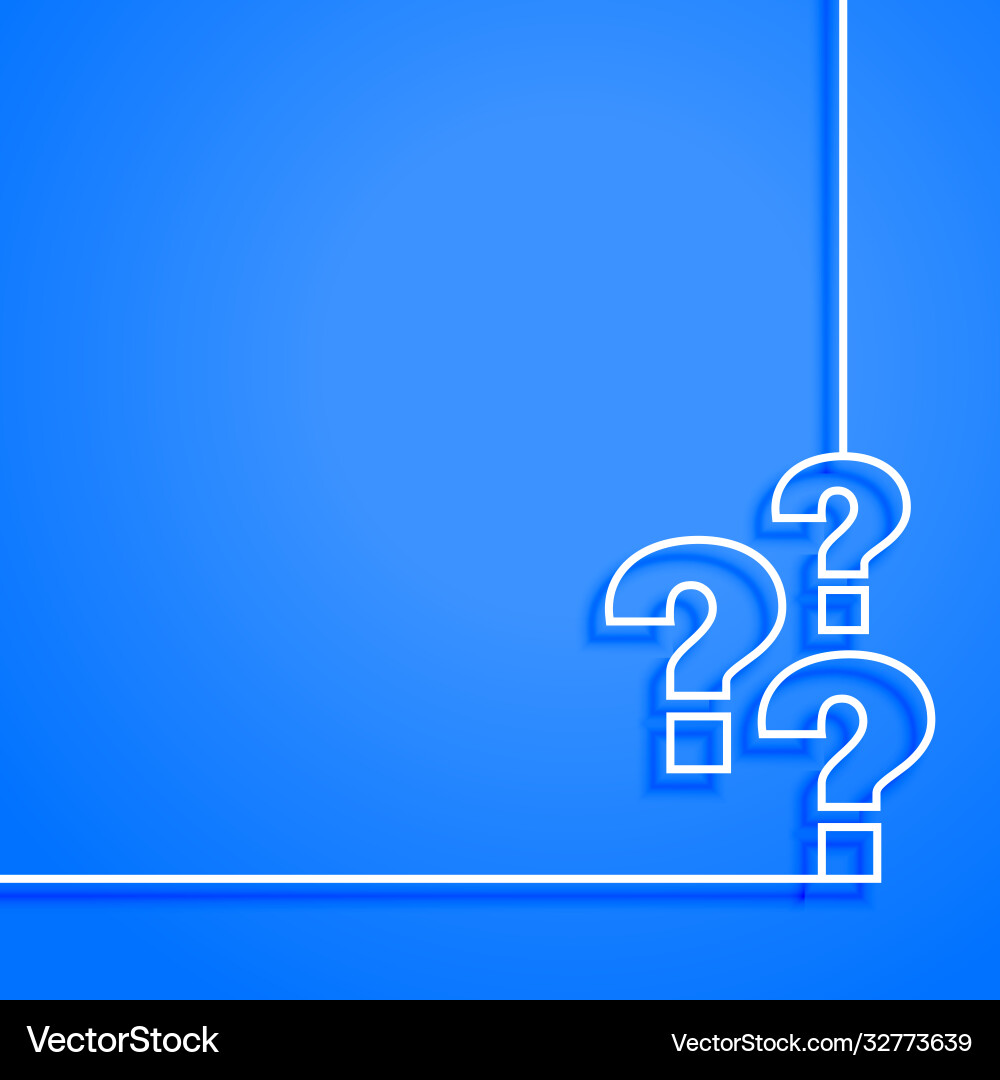 Support & Help Page - Question Mark Theme vector image