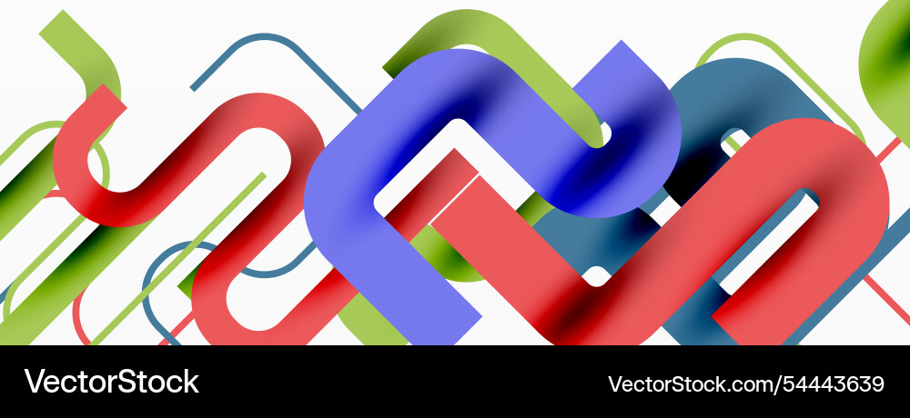 Wave lines minimal abstract background vector image