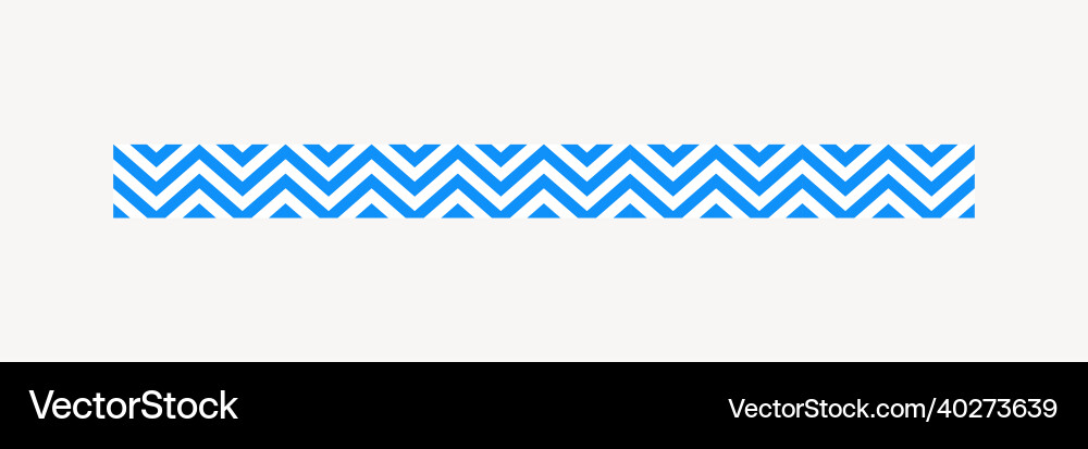 Zig zag brush seamless pattern set vector image