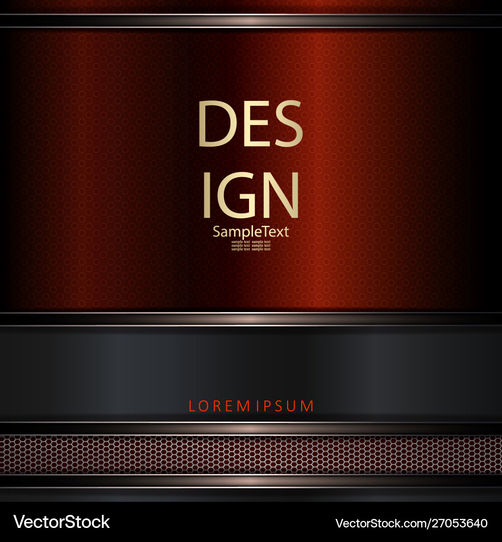 Brown and gray abstract design with mesh frame vector image