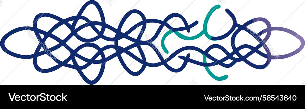 Fluid Blue Loop Pattern Vector Image